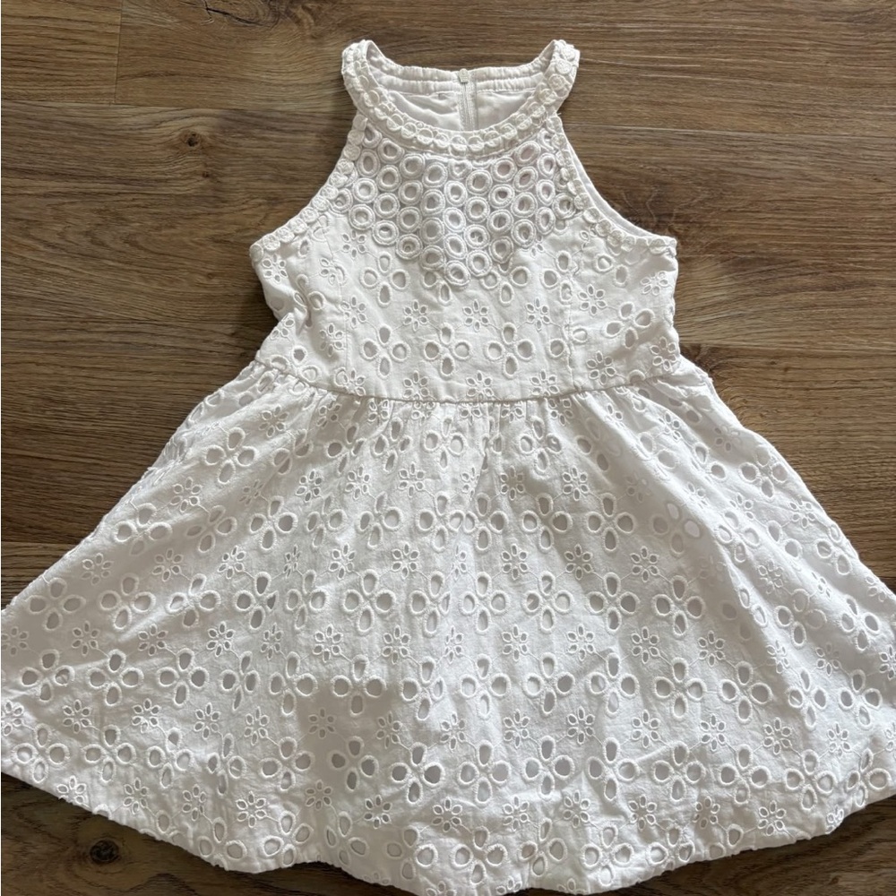 Lilly Pulitzer White Cut Out Tiered Sundress